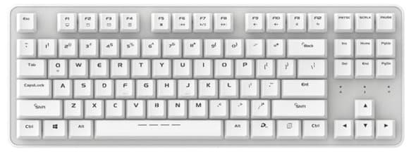 Bàn phím cơ DareU EK807G White Wireless Blue switch