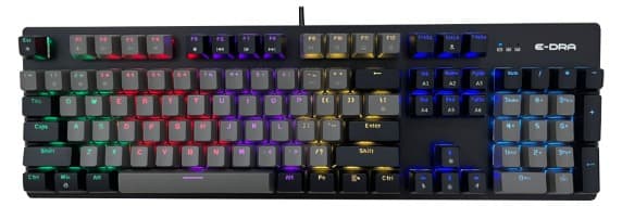Bàn phím cơ E-Dra EK3104L – Beta (Black + Dark Gray) Red Switch