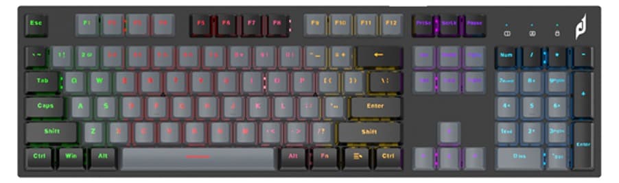 Bàn phím cơ E-Dra EK315X Gray + Black Optical switch