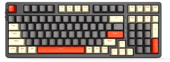 Bàn phím cơ E-Dra không dây EK398L Beta Blue Switch
