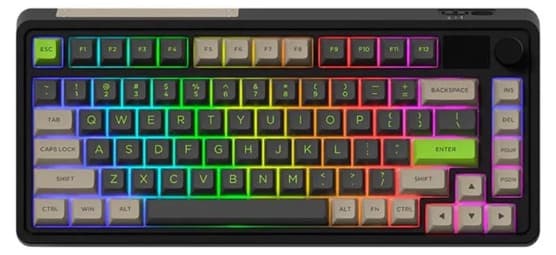 Bàn phím cơ FL-Esports CMK75 SAM Desert Grey FLCMMK Ice Pink switch