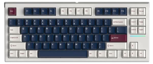 Bàn phím cơ FL-Esports FL750 Metal Heart 3 Mode Gasket Mount Gateron Pro Yellow switch