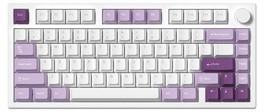 Bàn phím cơ FL-Esports GP75CPM Taro Purple 3 Mode Kailh Box V2 Brown switch