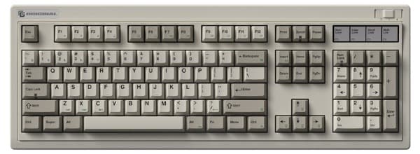 Bàn phím cơ FL-Esports OG104 Retro Grey 3 Mode — kailh coolmint v2