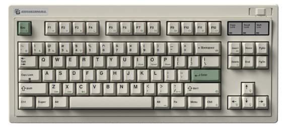 Bàn phím cơ FL-Esports OG87 Classic White 3 Mode — bản 2