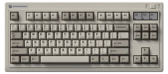 Bàn phím cơ FL-Esports OG87 Retro Grey 3 Mode — kailh coolmint v2