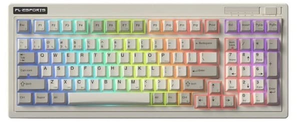 Bàn phím cơ FL-Esports OG98 Retro Grey 3 Mode