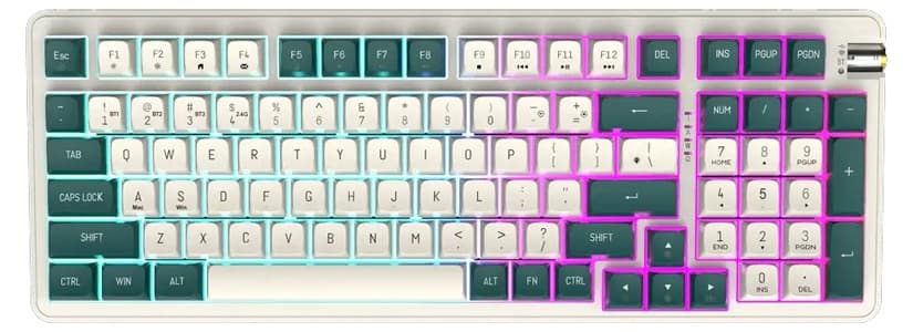 Bàn phím cơ DarkFlash DF98 Interstellar Yellow Switch