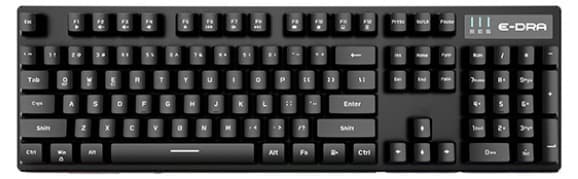 Bàn phím cơ không dây E-DRA EK314W Brown switch