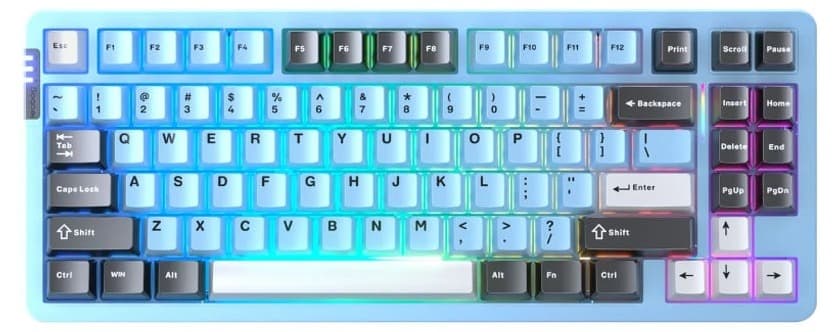 Bàn phím cơ LEOBOG Hi86 Đen+Xanh dương+Trắng Nimbus V3 switch