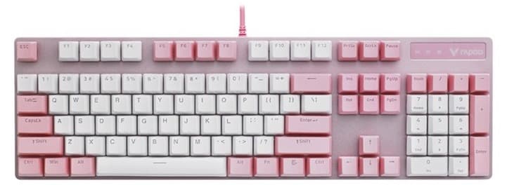 Bàn phím cơ Rapoo V500 Pro Pink White (Red Switch)