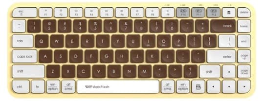 BÀN PHÍM KHÔNG DÂY DARKFLASH V200 Mocha
