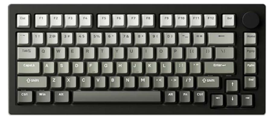 Bàn phím cơ AKKO 5075 V3 Black&Gray Gradient – Frost Pink