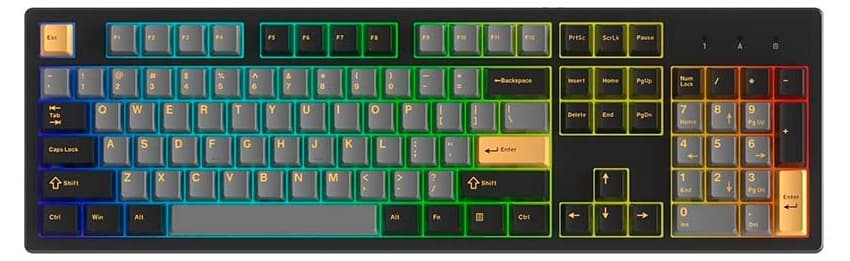 Bàn phím cơ không dây Dareu EK104 Pro Triple Mode Black Golden DareU Dream switch
